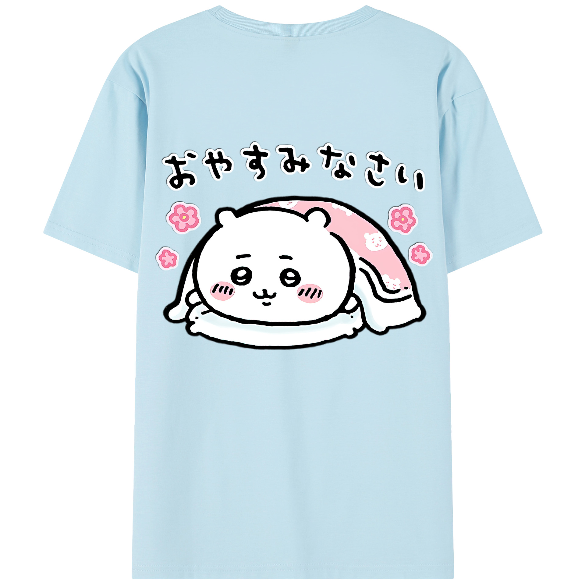 （画像用） ちいかわ ちいかわ Chii-kawa chiikawa 綿100％半袖Tシャツ（背面プリント）